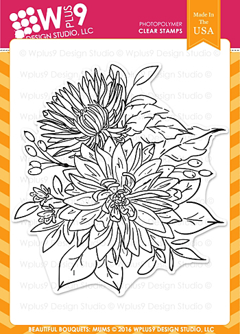 WPlus9-BeautifulBouquet-Mums-Stamp